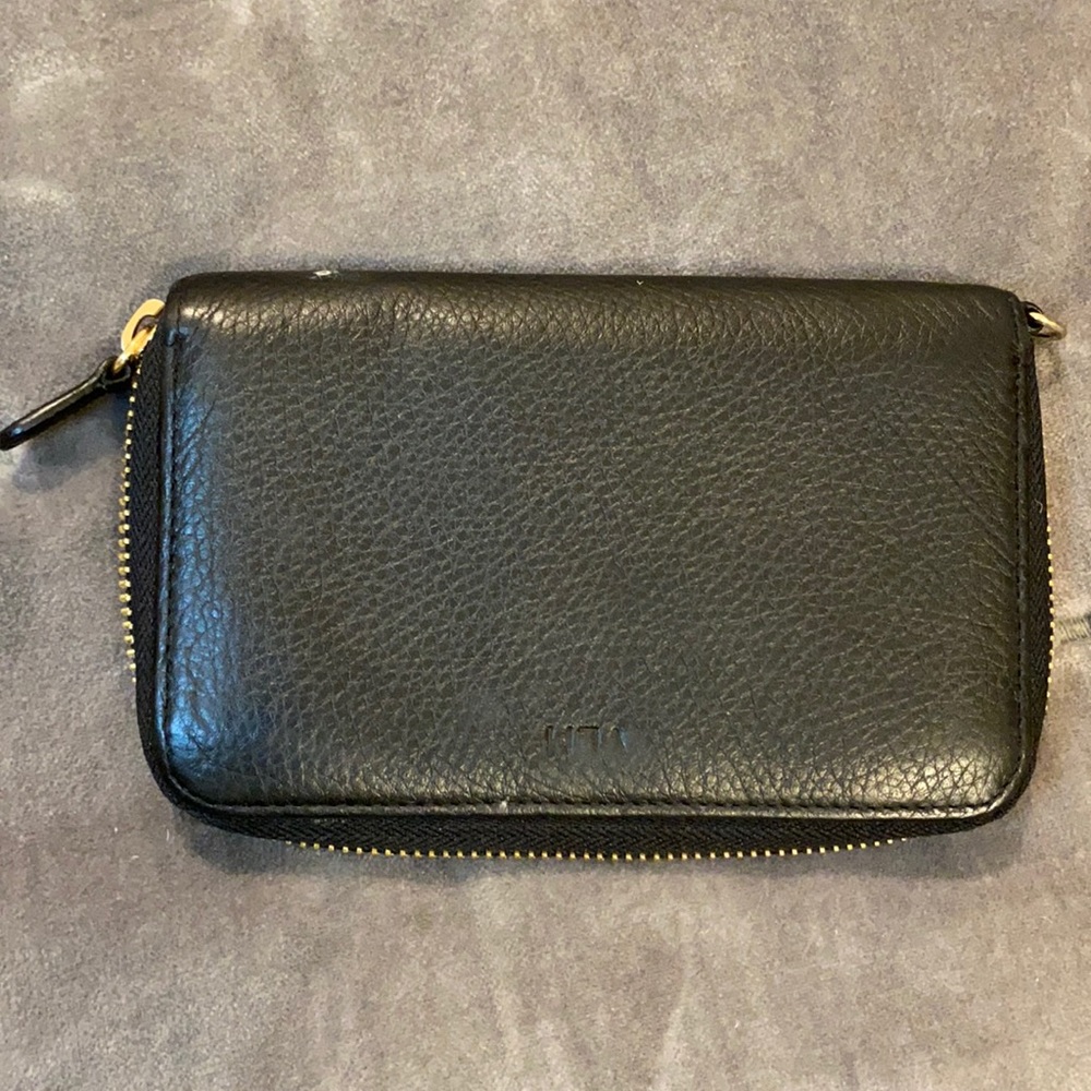 MARK AND GRAHAM Leather Wallet faint monogram